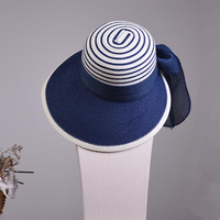 LYZA Women Wide Brim Floppy Summer Sunscreen Beach Sun Hat Mediterranean Style Anti-UV Strew Hat