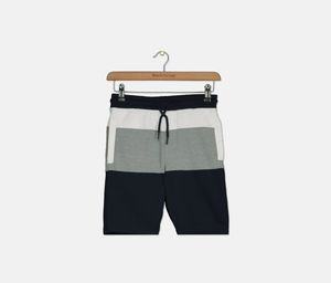 Big Boys Ignacio Pieced Colorblocked Shorts  Indigo