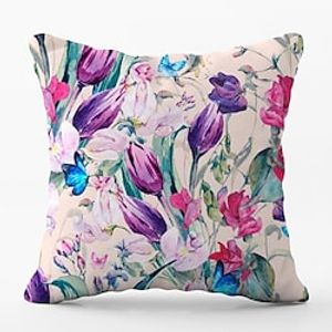 Double Side Cushion Cover 1PC Soft Decorative Square Throw Pillow Cover Cushion Case Pillowcase for Bedroom Livingroom Superior Quality Machine Washable miniinthebox