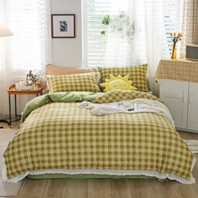 Flannel Pattern Duvet Cover Set,printed Boho Comforter Cover Bedding Sets With Envelope Pillowcase, For Bedroom, Guest Room Decor Lightinthebox