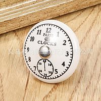 clock style drawer handle ceramic single hole american furniture handle home improvement hardware handle cabinet button handle miniinthebox - thumbnail