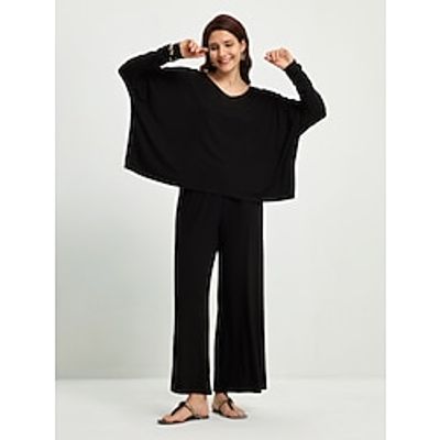 Women's Bolero Top Solid Color Black Long Sleeve Vacation Casual Daily Daily Round Neck Loose Fit Spring Summer Lightinthebox Women's Bolero Top Solid Color Black Long Sleeve Vacation Casual Daily Daily Round Neck Loose Fit Spring Summer Lightinthebox