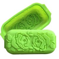 Rectangle Rose Silicone Cake Bread Mold Silicone Toast Box Nonstick Muffin Loaf Baking Pan Tray