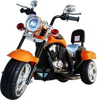 Megastar Freddo Battery Powered Chopper Style Electric Bike Ride On Trike - Orange (UAE Delivery Only)