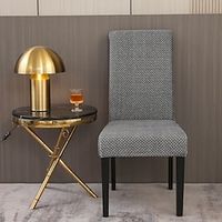 Spandex Dining Chair Cover Farmhouse Stretch Chair Seat Slipcover Washable Cover Kitchen Protector for Dining Room Wedding Ceremony Durable miniinthebox - thumbnail