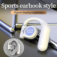 A Single Ear Earphone 5.3 Wireless Earphones With Digital DisplayFunction Ear Hanging Non In Ear Anti Drop During Exercise NotDamaging The Ear Ultra Long Standby Time Lightinthebox