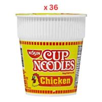 Nissin Cup Noodles Chicken - 60 Gm Pack Of 36 (UAE Delivery Only)