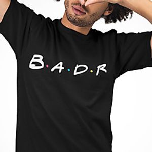 Men's Unisex Tee T shirt Hot Stamping Graphic Prints Letter Plus Size Print Short Sleeve Casual Tops Cotton Basic Fashion Designer Big and Tall Black Lightinthebox