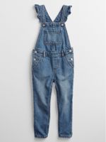 Toddler Denim Ruffle Overalls with Washwell&#153 - thumbnail