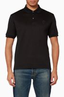 Embroidered Skull Patch Polo T-Shirt Embroidered Skull Patch Polo T-Shirt