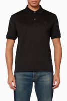 Embroidered Skull Patch Polo T-Shirt - thumbnail