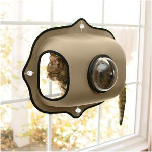 K & H Ez Mount Window Bubble Pod Kitty Sill - Tan