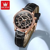 New Olevs Olevs Brand Women'S Watches Luminous Chronograph 24-Hour Indication Diamond-Set Quartz Watches Niche High Value Secondary School Students Women'S Watches miniinthebox - thumbnail