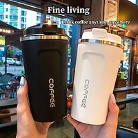 1pc Coffee Mug, Insulation And Cold Insulation Portable European High-end Exquisite Latte Cup For Men And Women, High-end Sense Portable Cup Lightinthebox - thumbnail