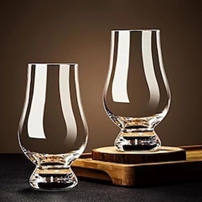 1pc Lead-Free Whiskey, Brandy, Wine, and Cocktail Glasses - Perfect for Enjoying Spirits, Craft Beer, and Cocktails - Classical Design for Liquor, Scotch, Bourbon, Tequila, Gin, Tonic, Cognac, and Vod miniinthebox
