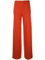 Hermès pre-owned high-waisted wide leg trousers - ORANGE