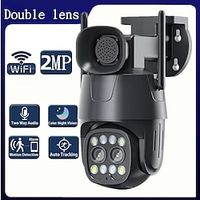 IP Camera Wifi/4G Sim Card PTZ HD 2MP Dual Lens 2.8mm-8mm Outdoor AI Human Tracking Color Night Vision Audio Security Camera miniinthebox - thumbnail