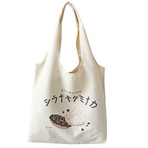 2021 new european style hand-painted ins illustration shoulder school bag literary simple retro large-capacity travel canvas bag Lightinthebox