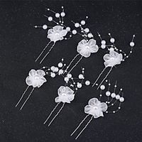 Romantic Cute Alloy Flowers / Headdress / Headpiece with Imitation Pearl / Flower / Crystals / Rhinestones 1pack / 6pcs Wedding / Special Occasion Headpiece miniinthebox Romantic Cute Alloy Flowers / Headdress / Headpiece with Imitation Pearl / Flower / Crystals / Rhinestones 1pack / 6pcs Wedding / Special Occasion Headpiece miniinthebox