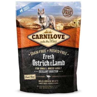 Carnilove Fresh Ostrich & Lamb for Small Breed Adult Dogs 1.5kg Carnilove Fresh Ostrich & Lamb for Small Breed Adult Dogs 1.5kg