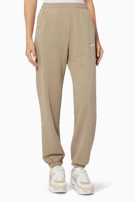 Serif Logo Sweatpants in Cotton Serif Logo Sweatpants in Cotton