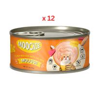 Moochie Tuna Mousse With Salmon 85G Can (Pack Of 12)