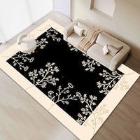 Retro Light Luxury Style Living Room Carpet Fully Spread Bedroom High End Sofa Coffee Table Carpet Anti Slip Wear Resistant And Easy to Handle Floor Mat miniinthebox - thumbnail