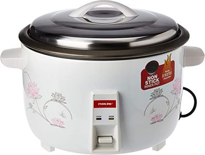 Nikai Double Thermostat Control Rice Cooker 5.6L NR677N Off White/Black