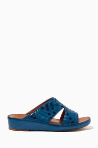 Peninsula Treece Sandals in Karung Snakeskin & Softcalf