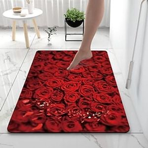 Valentine's Day Bathroom Bath Mats Creative Absorbent Bathroom Rug Diatomaceous Earth Non Slip miniinthebox