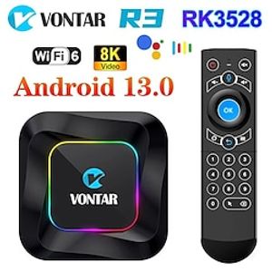 VONTAR R3 RGB TV Box Android 13 Rockchip RK3528 Support 8K Video BT5.0 Wifi6 Support Google Voice Input Media Player Set Top Box Lightinthebox