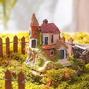 Micro Landscape Villa Resin Crafts Creative Home Decoration Gifts 1PC Lightinthebox