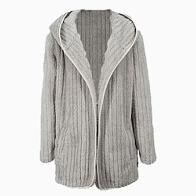 Men's Fuzzy Fleece Hoodie Cardigan Open Front Casual Long Sleeve Plush Tops Coat Autumn Winter Lightinthebox