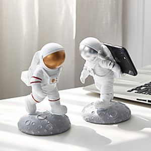 Desk Decoration Bedroom Living Room Desktop Simple Resin Astronaut Model Mobile Phone Stand Decoration miniinthebox