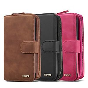 Phone Case For Apple Full Body Case iPhone 12 Pro Max 11 SE 2020 X XR XS Max 8 7 6 Wallet Card Holder Shockproof Solid Colored PU Leather Lightinthebox