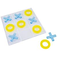 Roomours XO Game Decor Acrylic Set - Teal/Yellow (30 x 30 cm)