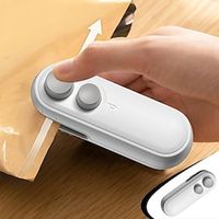 Bag Sealer, 2 in 1 Mini Heat Sealer for Snacks, Rechargeable Handheld Plastic Bag Resealer,Portable Heat Vacuum Sealer, for Plastic Bags Chip Bags Food Storage Lightinthebox - thumbnail