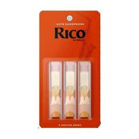 Rico by D'Addario Alto Saxophone Reeds - Strength 3 - Box Of 3 Pieces