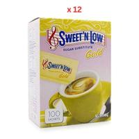 Sweet'N Low Swet N Sucralose Gold 50 Sachets 12x40G