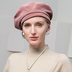 Fashion Casual Fiber  Cotton Hats with Ruching  Pure Color 1PC Casual  Cocktail Party HeadpieceCongratulationsAnniversary Headwear Lightinthebox