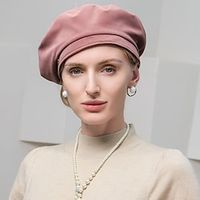 Fashion Casual Fiber  Cotton Hats with Ruching  Pure Color 1PC Casual  Cocktail Party HeadpieceCongratulationsAnniversary Headwear Lightinthebox - thumbnail