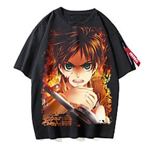 Inspired by Attack on Titan Eren Jaeger Mikasa Ackerman Levi·Ackerman Cosplay Costume T-shirt Polyester  Cotton Blend Pattern Harajuku Graphic Kawaii T-shirt For Men's  Women's  Couple's Lightinthebox