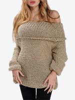 Sexy Off-shoulder Loose Long Sleeve Women Sweater