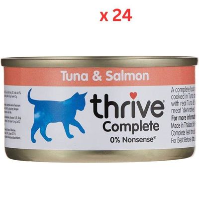 Thrive Complete Cat Tuna & Salmon Wet Food -24x75gm Thrive Complete Cat Tuna & Salmon Wet Food -24x75gm