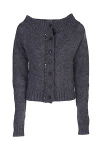 Grey Wool Cardigan