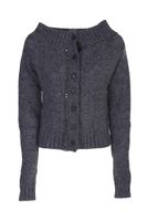 Grey Wool Cardigan - thumbnail