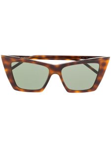 Saint Laurent Eyewear cat-eye frame glasses - Brown