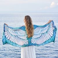 Women's Chiffon Swimwear Beach Towel Bikini Cover Ups Sarong Swimsuit Wrap Beach Maxi Skirt Lightinthebox - thumbnail