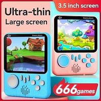 G7 Handheld Mini Video Game Consoles Box 3.5 Inch Screen 666 in 1 with Double Player TV Retro Game Console Lightinthebox - thumbnail