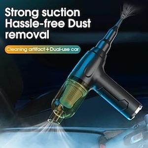 Wireless Car Vacuum Cleaner Portable Automotive Mini Handheld Powerful Blower Electrical Appliances Electronics Automobiles miniinthebox